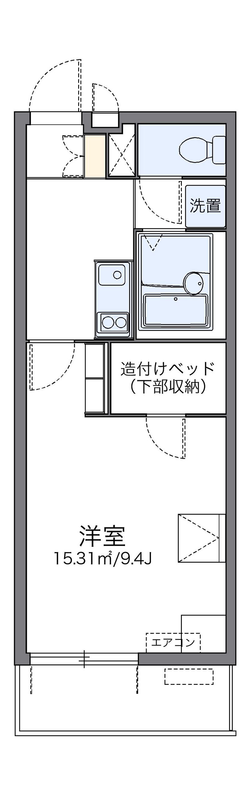 レオパレスソレーユⅢ 間取り