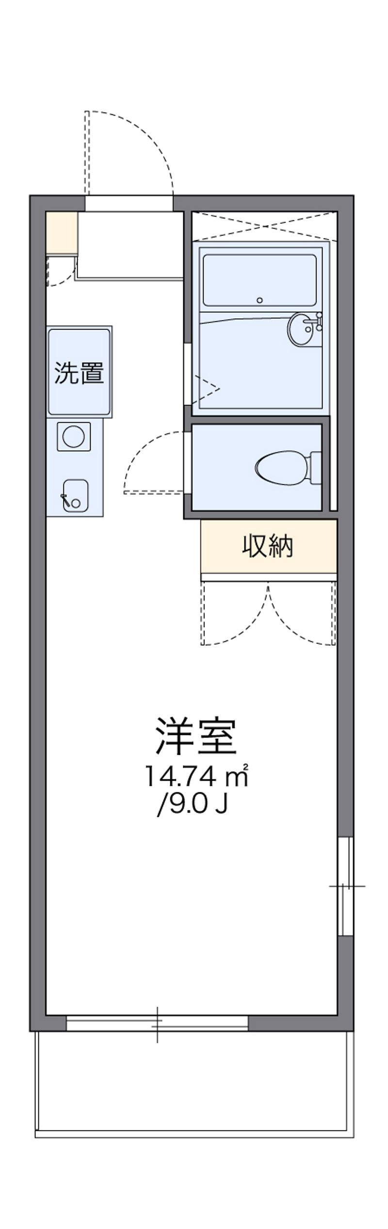レオパレスカウベルⅠ 間取図