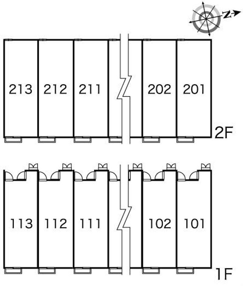 レオパレスピースフルさくら 間取配置図
