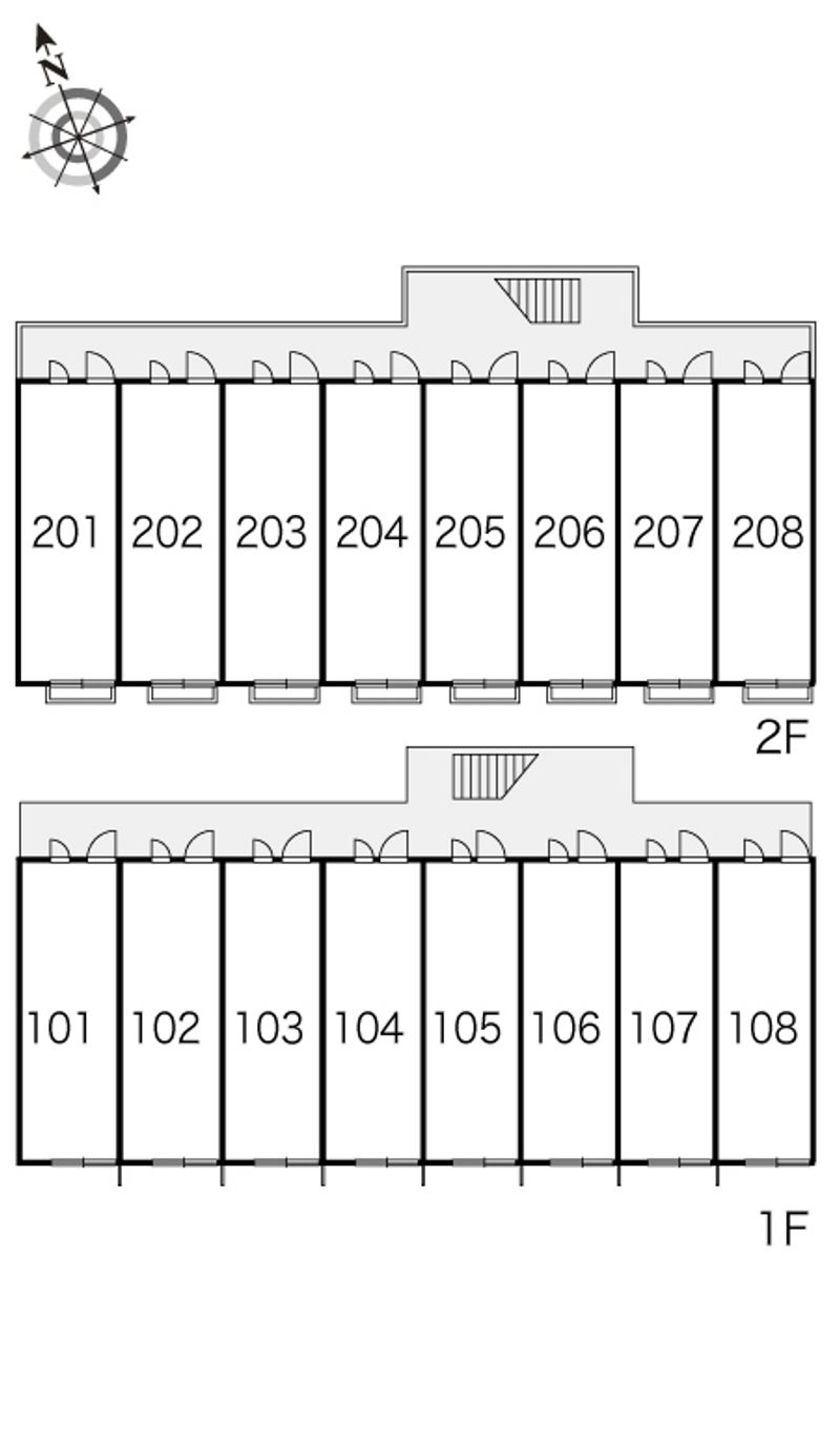 レオパレスナチュラル 間取配置図