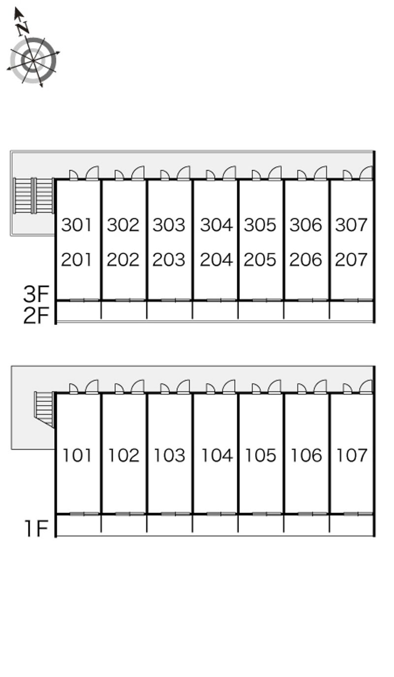 レオパレスＨＡＲＶＥ 間取配置図