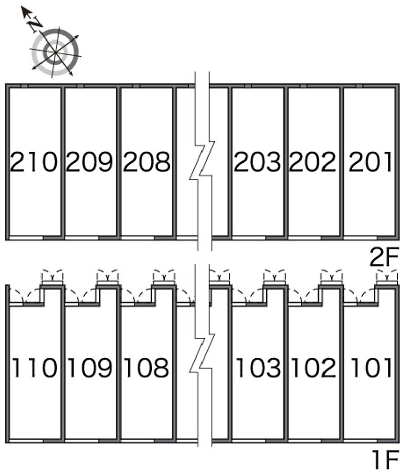 レオネクスト楓 間取配置図
