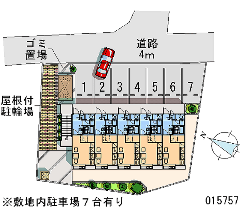 レオパレスＧ−Ⅲ 月極駐車場