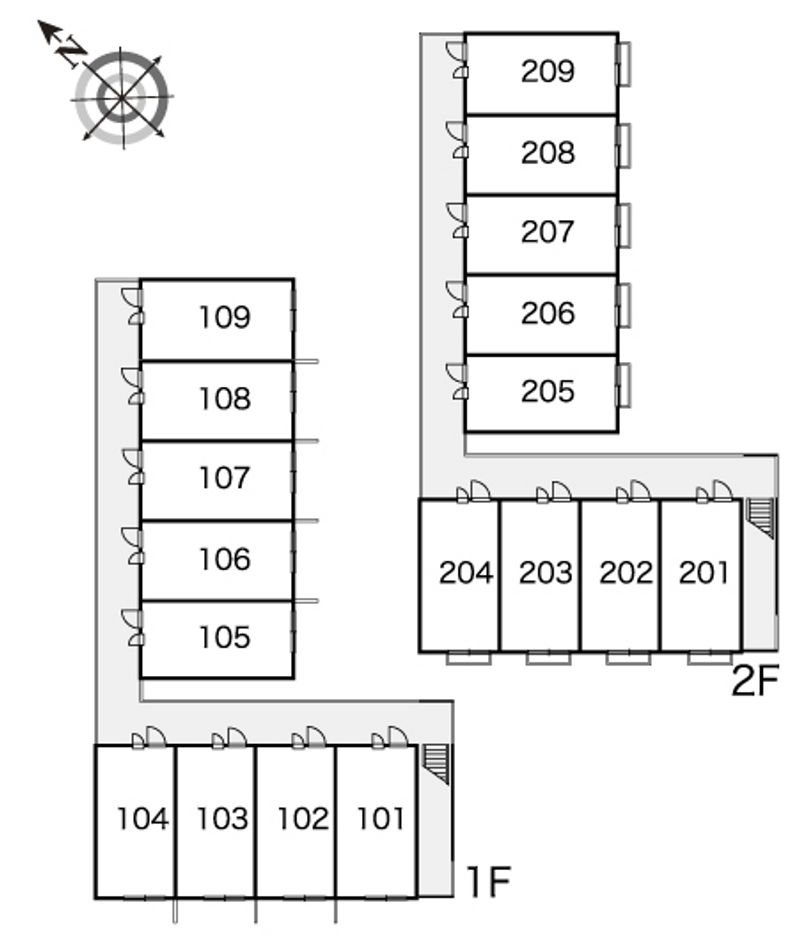 レオパレスＲＡＦＦＩＮＥ 間取配置図
