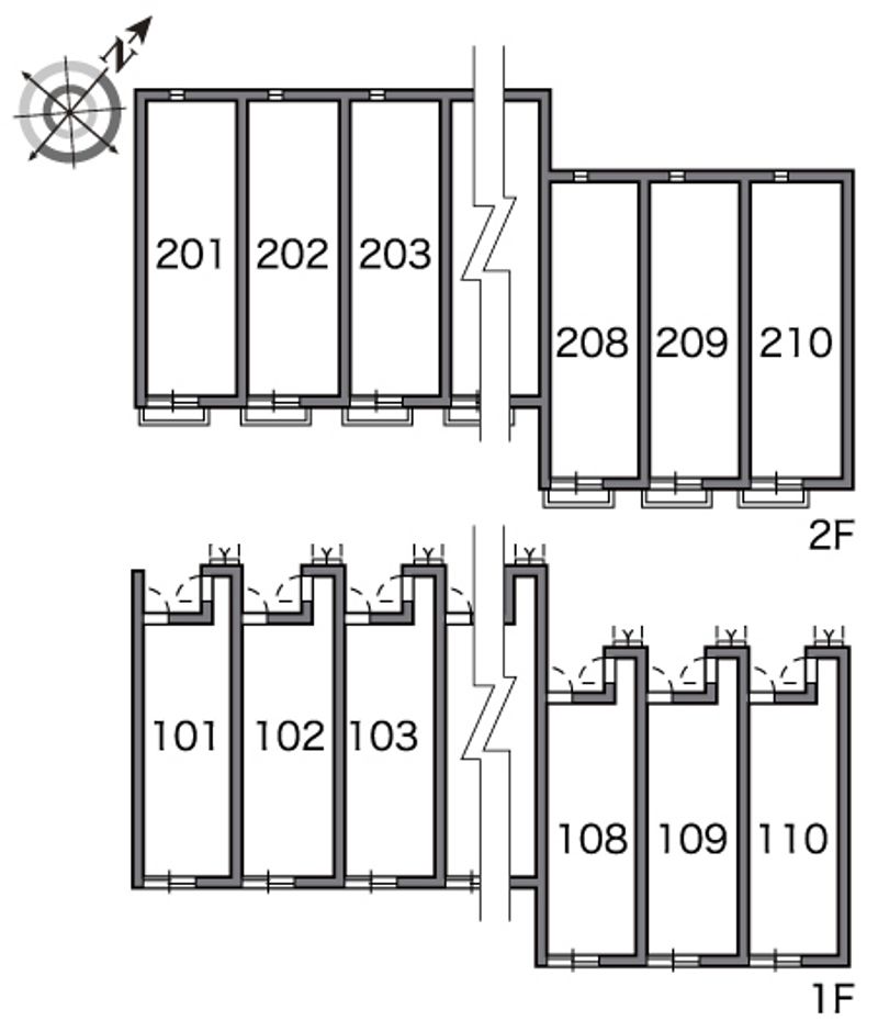 レオネクスト新生Ⅱ 間取配置図