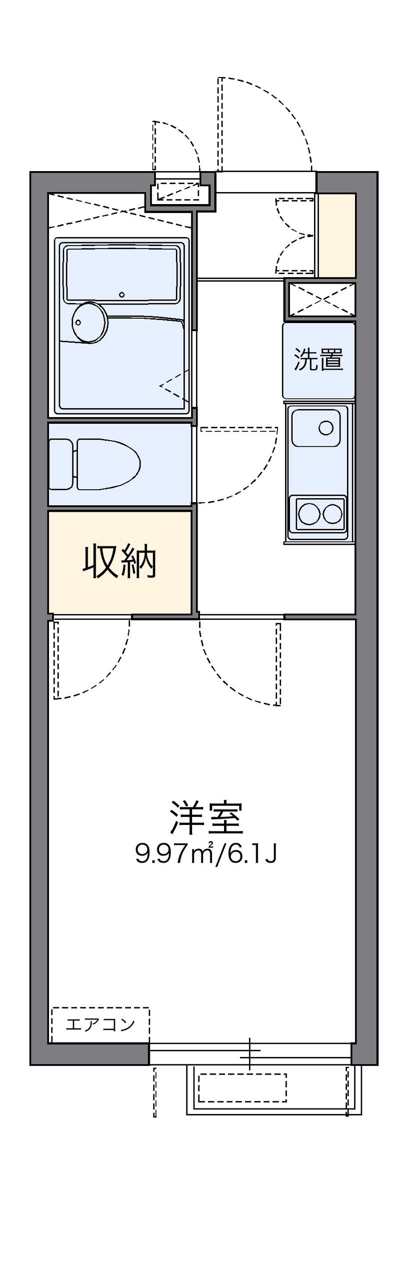 レオパレスセードル 間取図