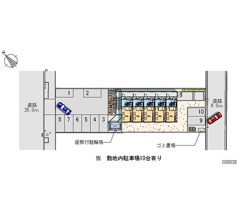 レオパレスコアハイツ 月極駐車場