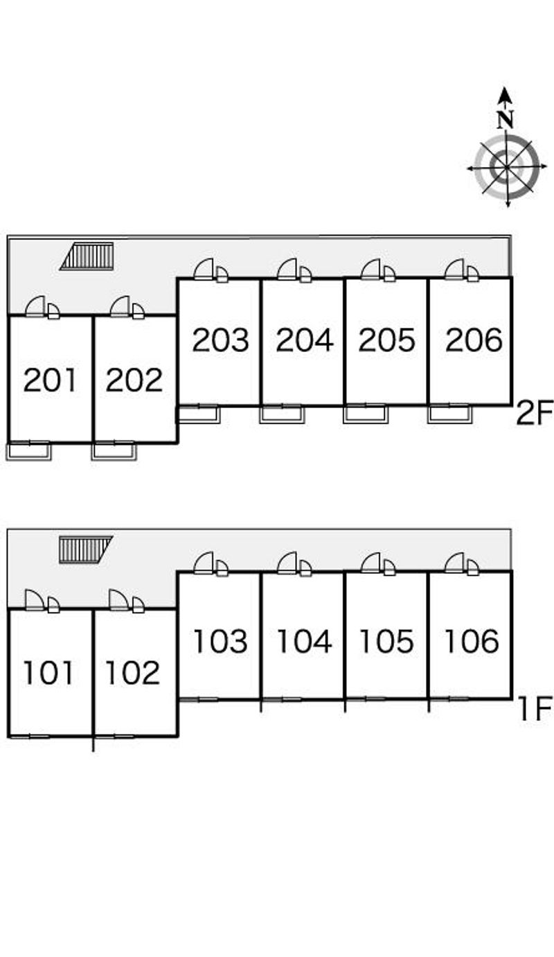 レオパレスラ　プランタン 間取配置図