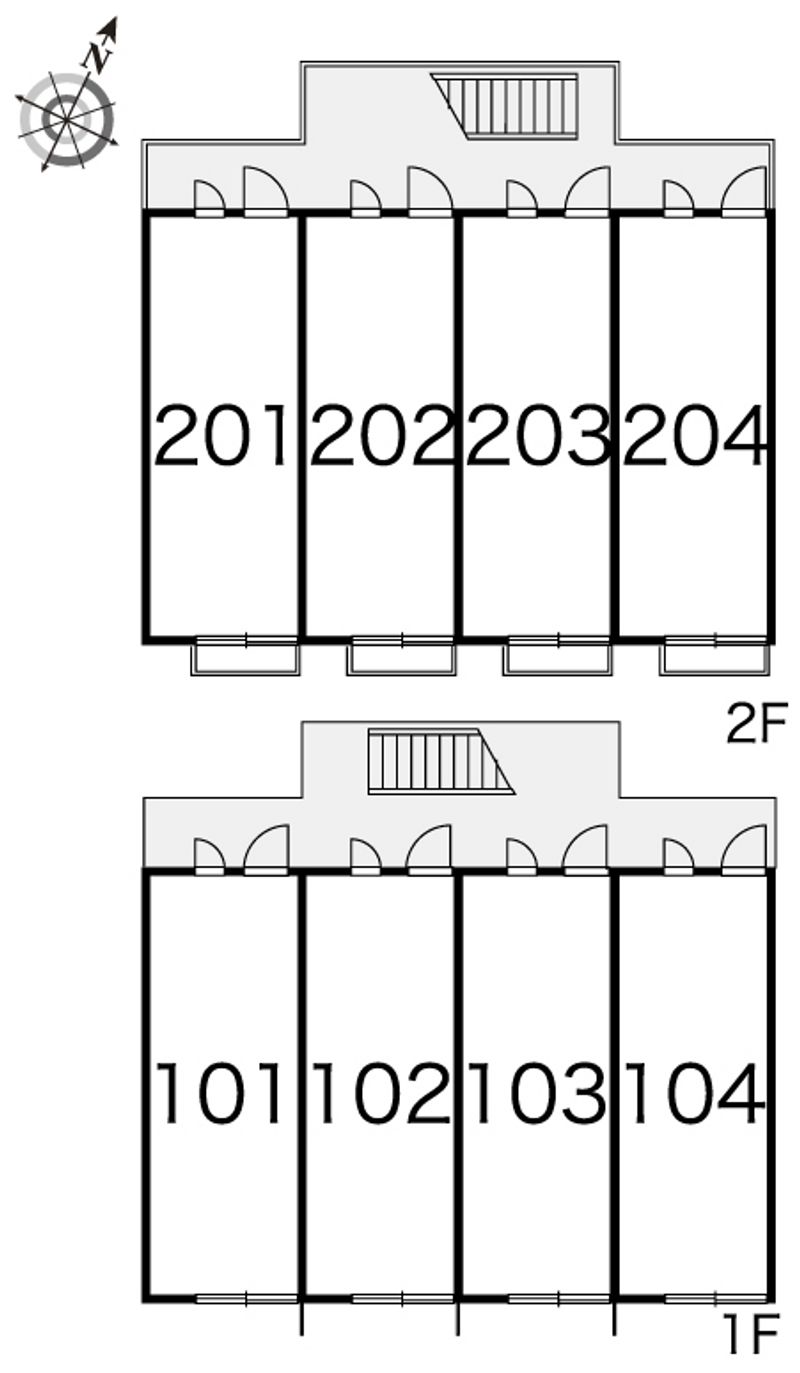 レオパレスセヴィルⅡ 間取り配置図