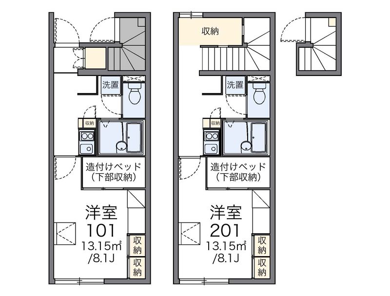 レオパレスあゆみ 間取図