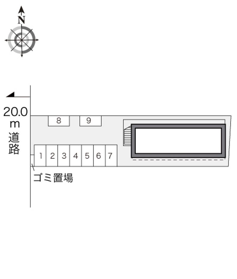レオパレスＭ 駐車場