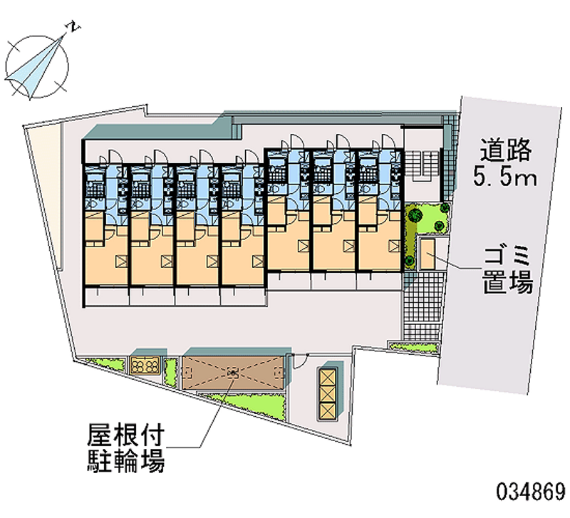 レオパレス新潟中央 区画図
