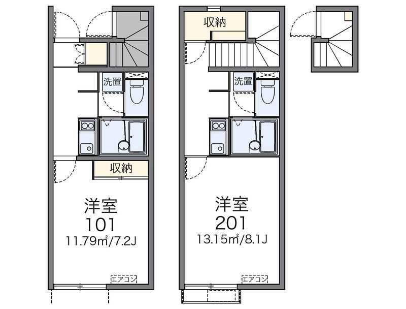 レオネクスト久米東Ⅱ 間取図