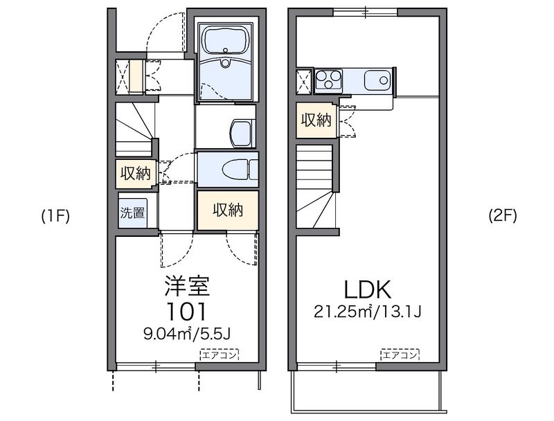 レオネクスト橋爪中サニー 間取図