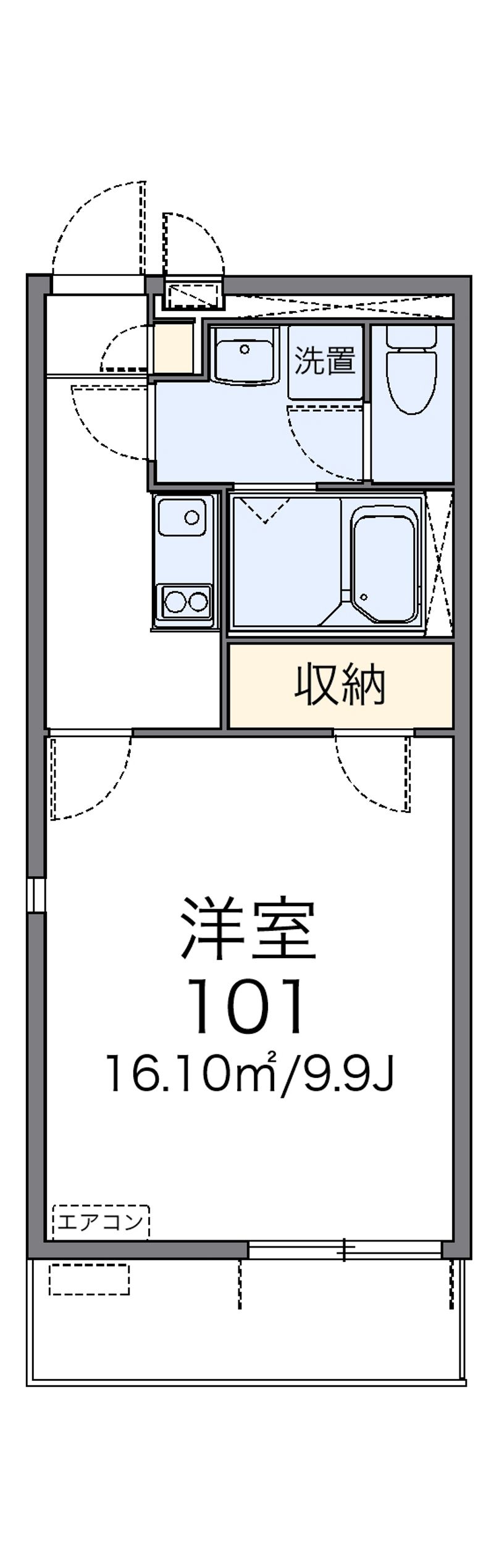 レオネクストカーサＫＡＳＡＩ１ 間取図