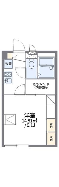 レオパレスラ　シェーヌ可児 間取り図