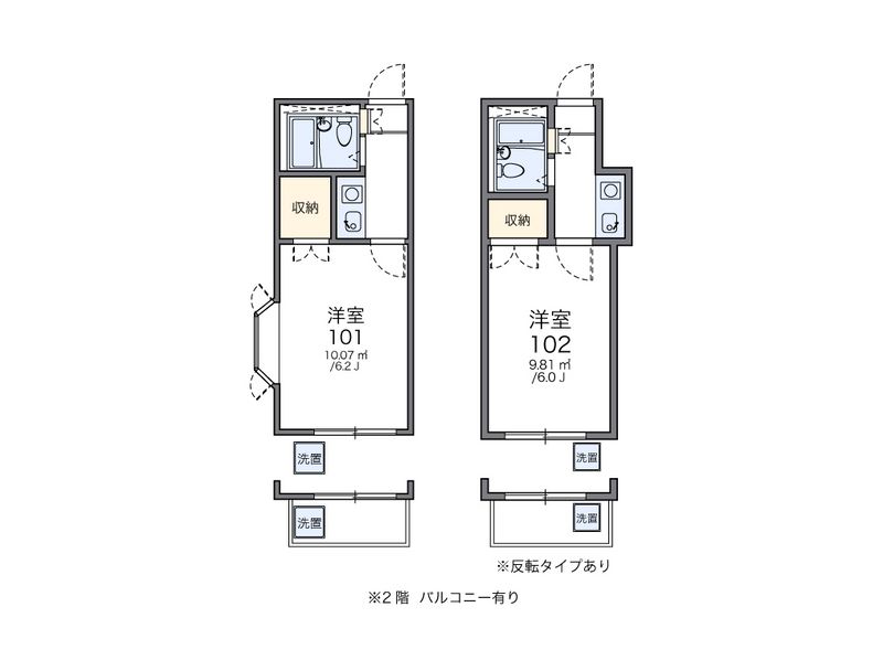 レオパレスサンビームＢ 間取図