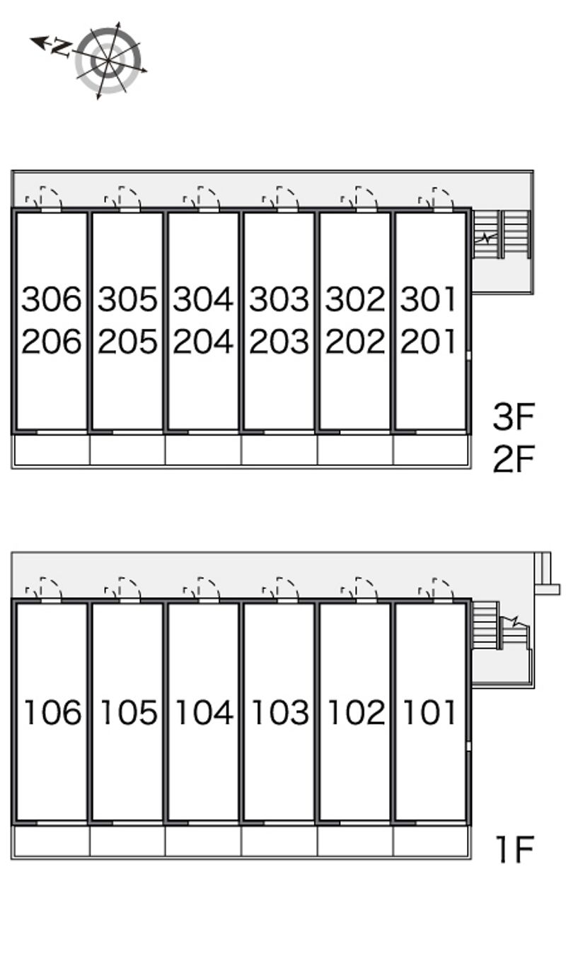 レオネクストカサミラⅡ 間取り配置図