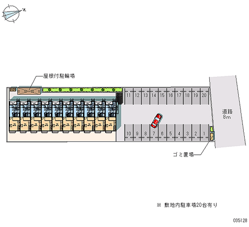 35128 Monthly parking lot