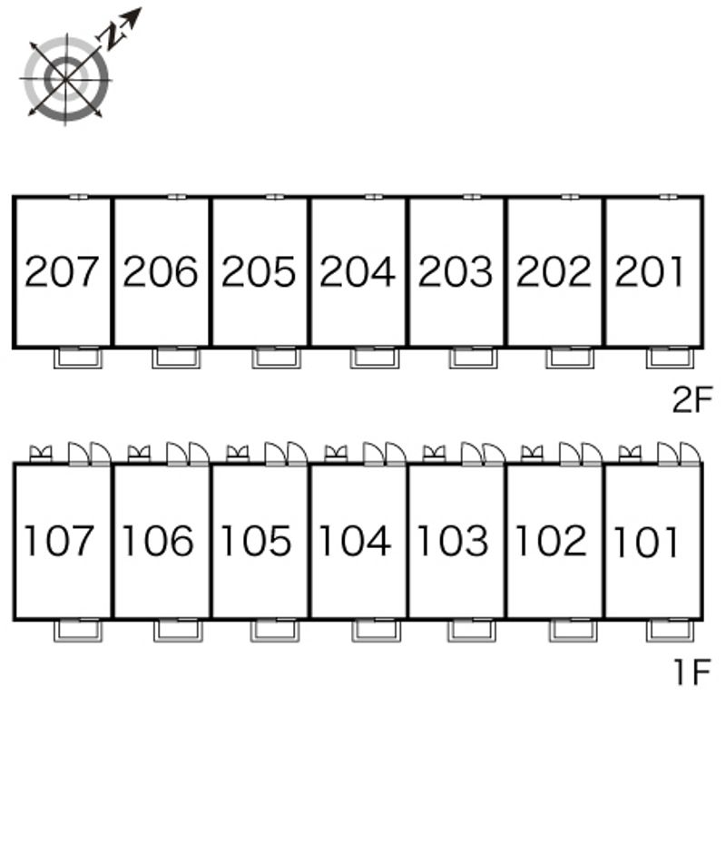 レオパレスエスポワールＵ 間取配置図