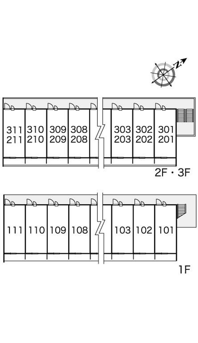 レオパレスオアシス 間取配置図