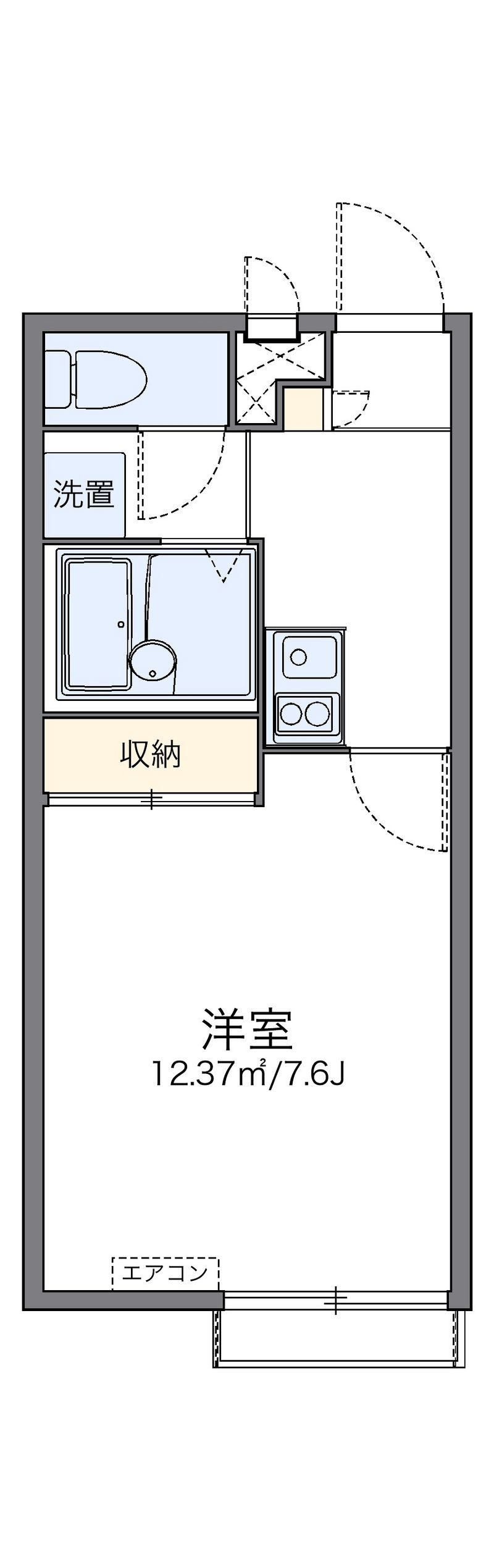 レオパレスＹＹグレース西脇 間取図