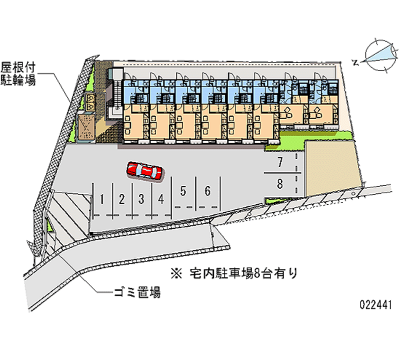 22441 Monthly parking lot