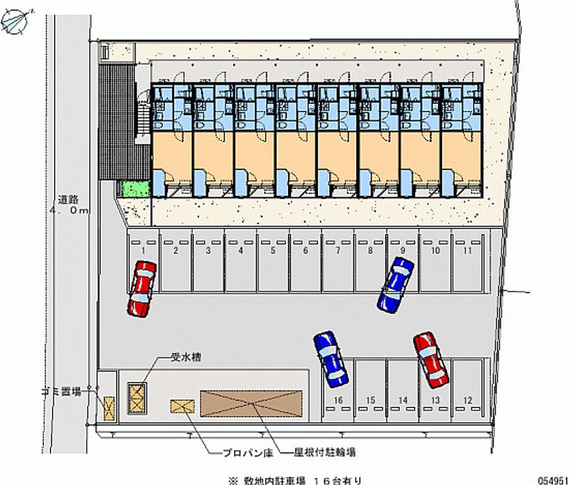 54951 Monthly parking lot