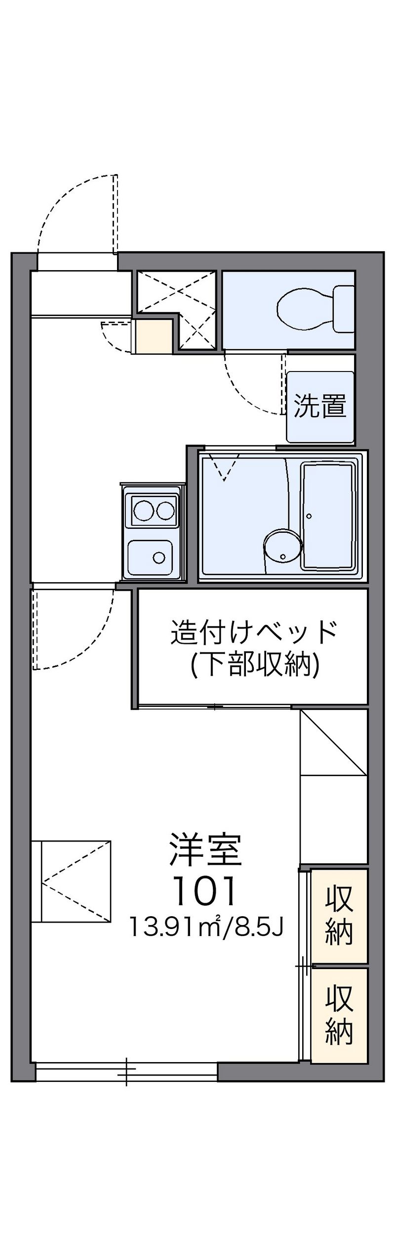 レオパレス新さっぽろⅡ 間取図