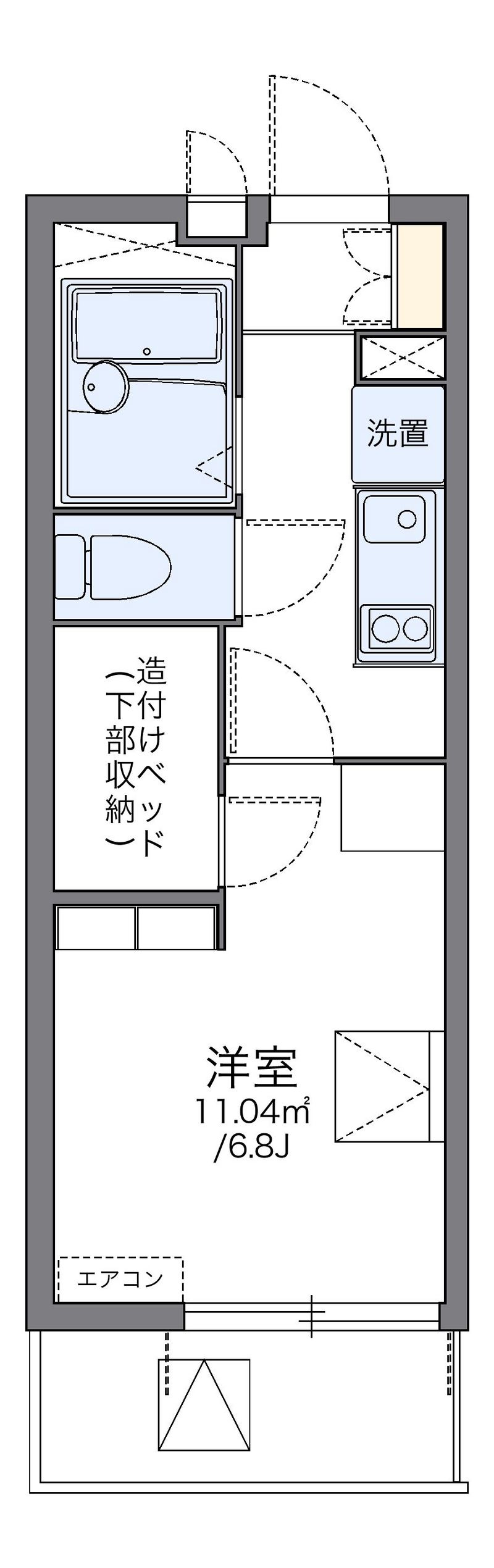 レオパレス辻町Ⅱ 間取図