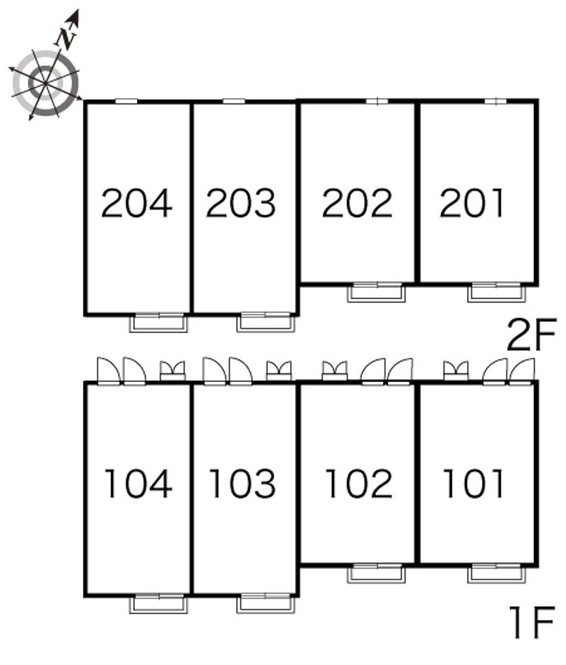 レオパレスアモーレ 間取配置図