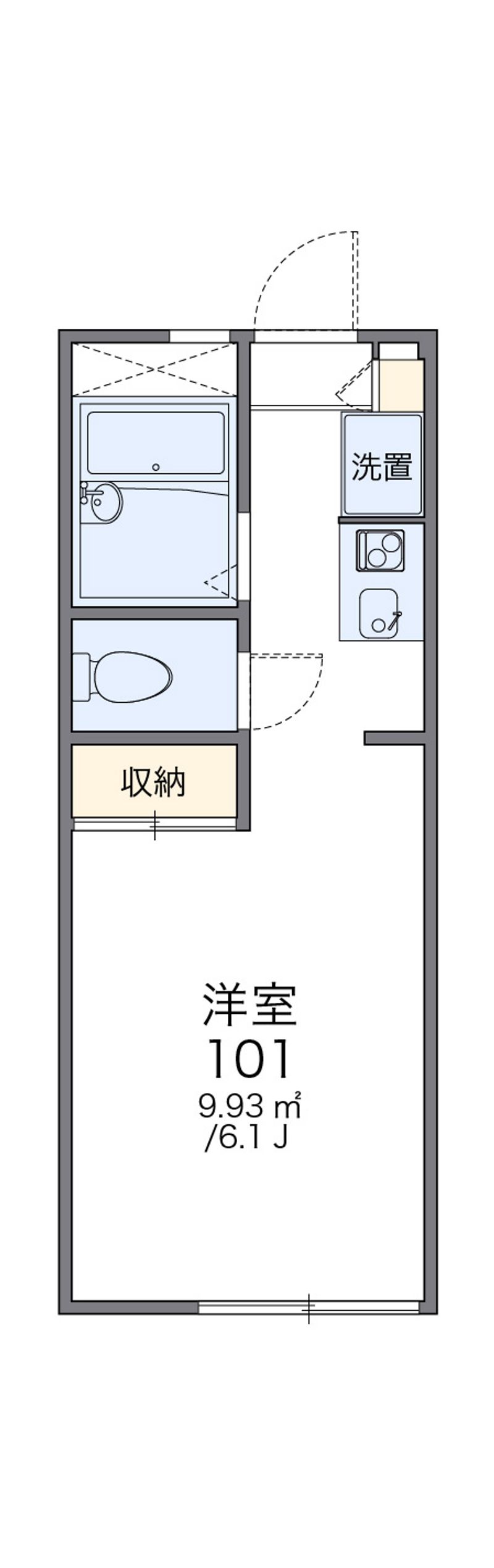 レオパレスヴェルジェ 間取図