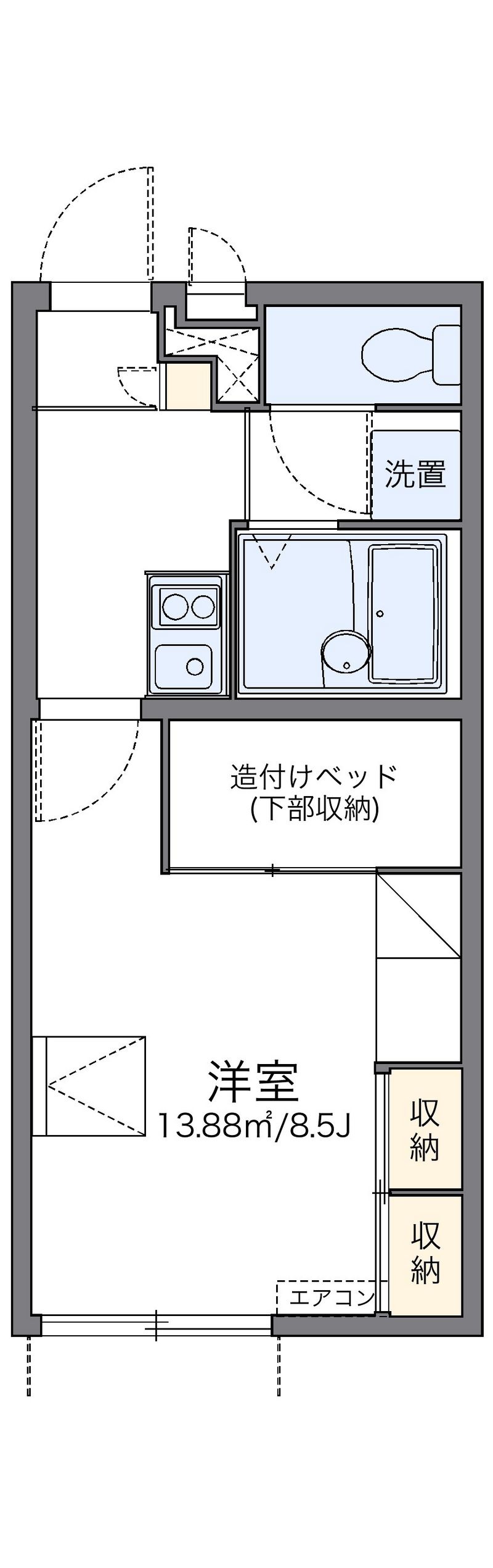 レオパレスジョルディン　天橋立 間取図
