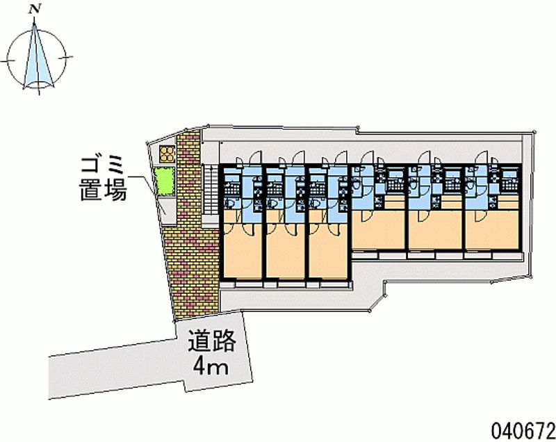 レオパレスＳｉｍｐｌｅ大今里 区画図