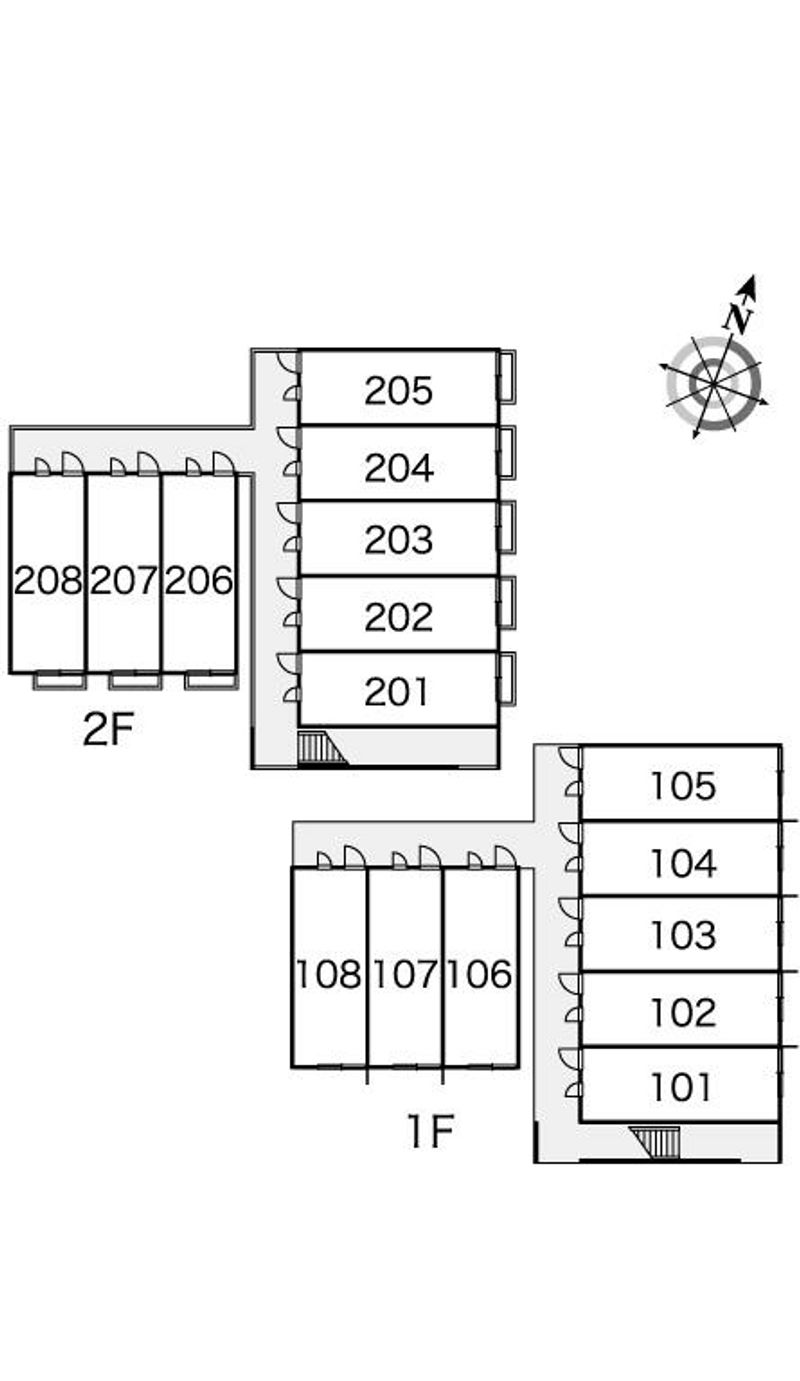 レオパレスサニーコート 間取配置図