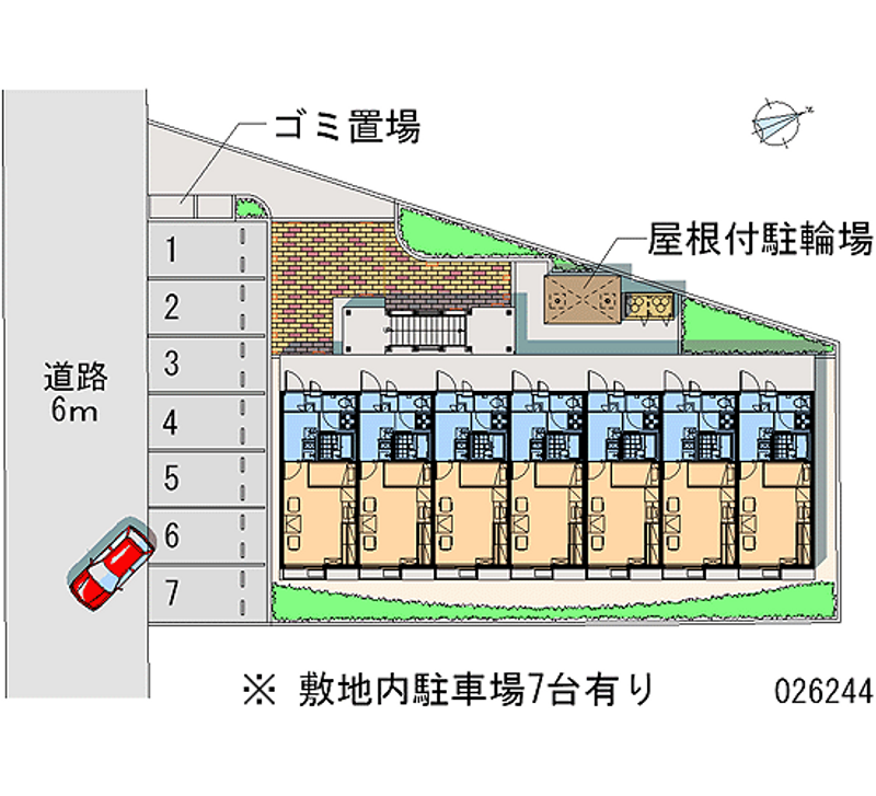 レオパレスメルベーユ 区画図