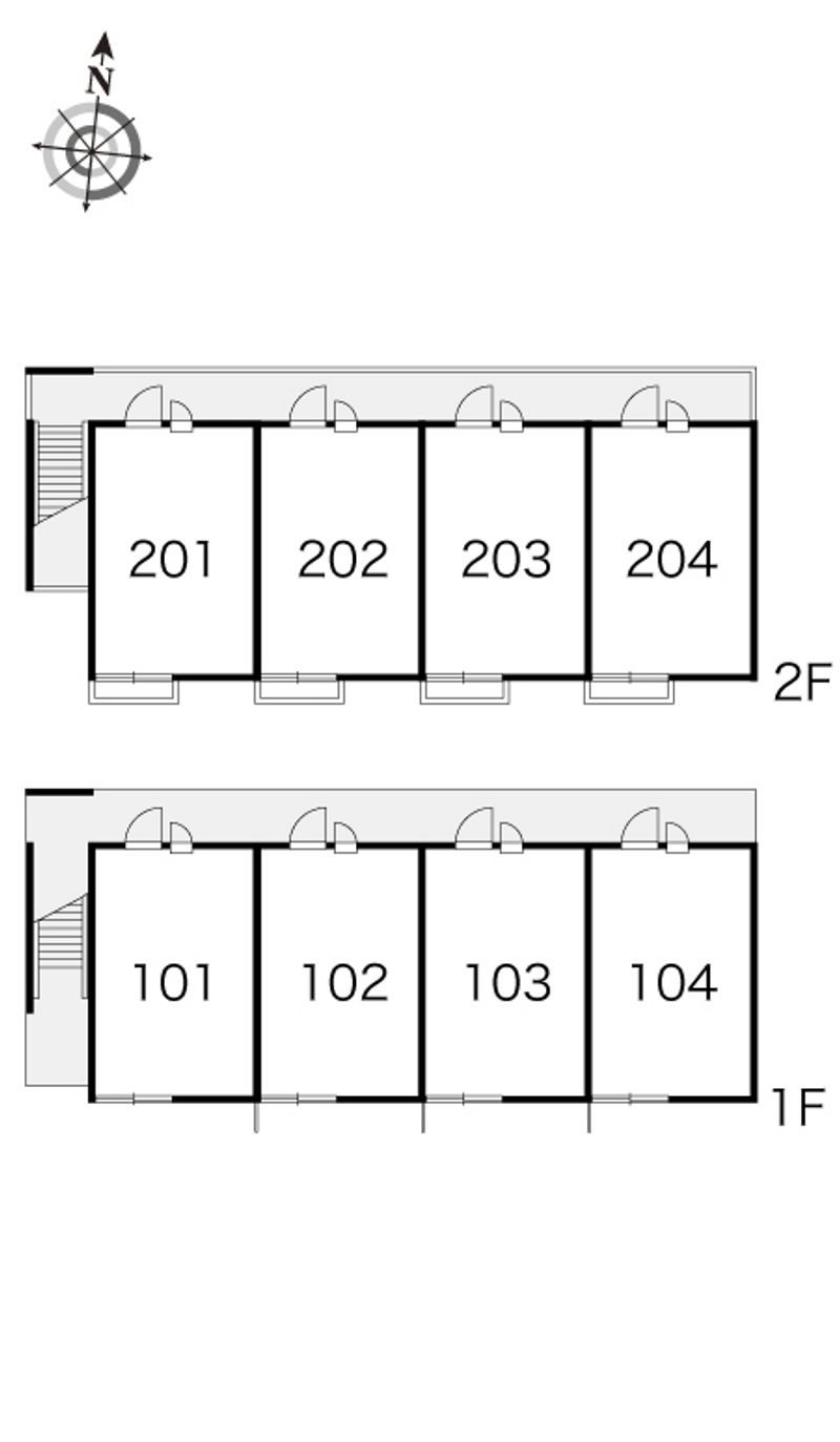 レオパレス石内Ⅱ 間取配置図