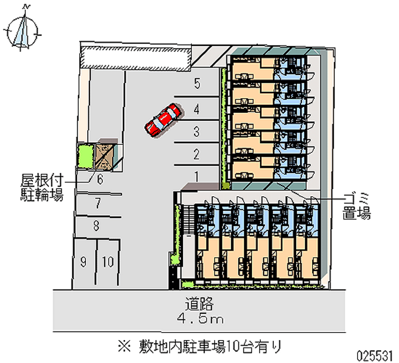 レオパレスさくら 月極駐車場