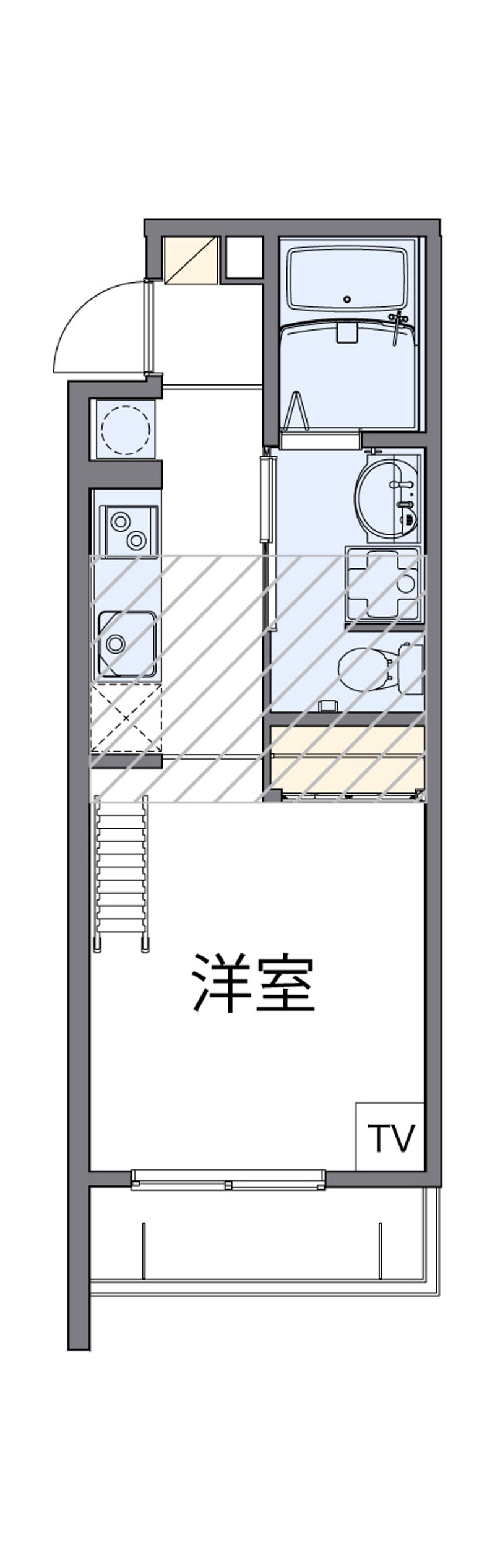 レオパレス清荒神ＬＡ１ 間取図