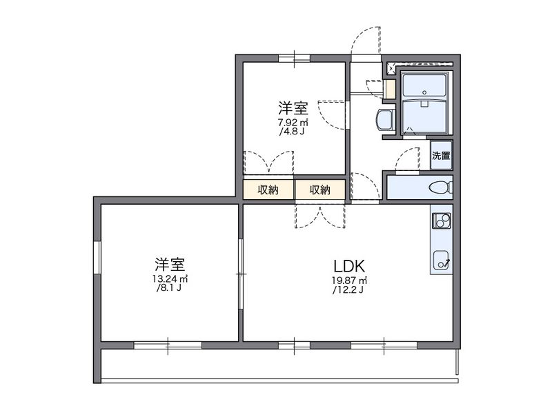 レオパレスエスペランサ 間取図