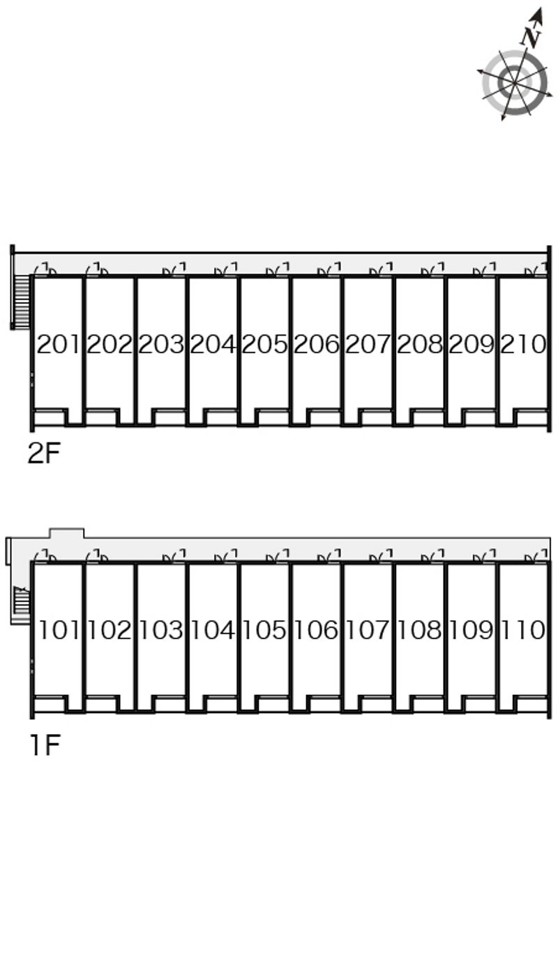 クレイノＪｕｎｅＢｅｒｒｙ 間取配置図