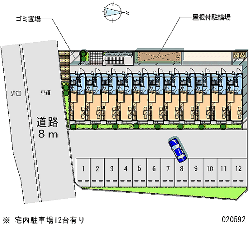 レオパレス御井朝妻 月極駐車場