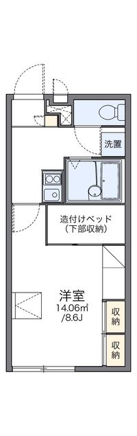 レオパレスセジュール藤 間取り図