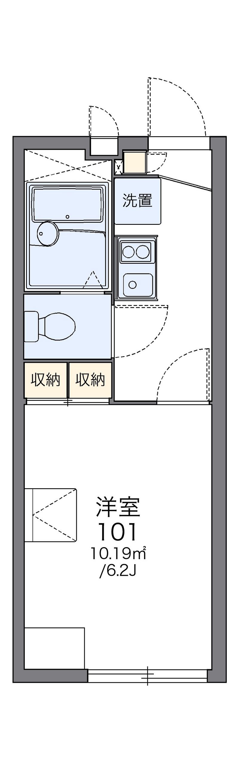 レオパレスミレア千里 間取図