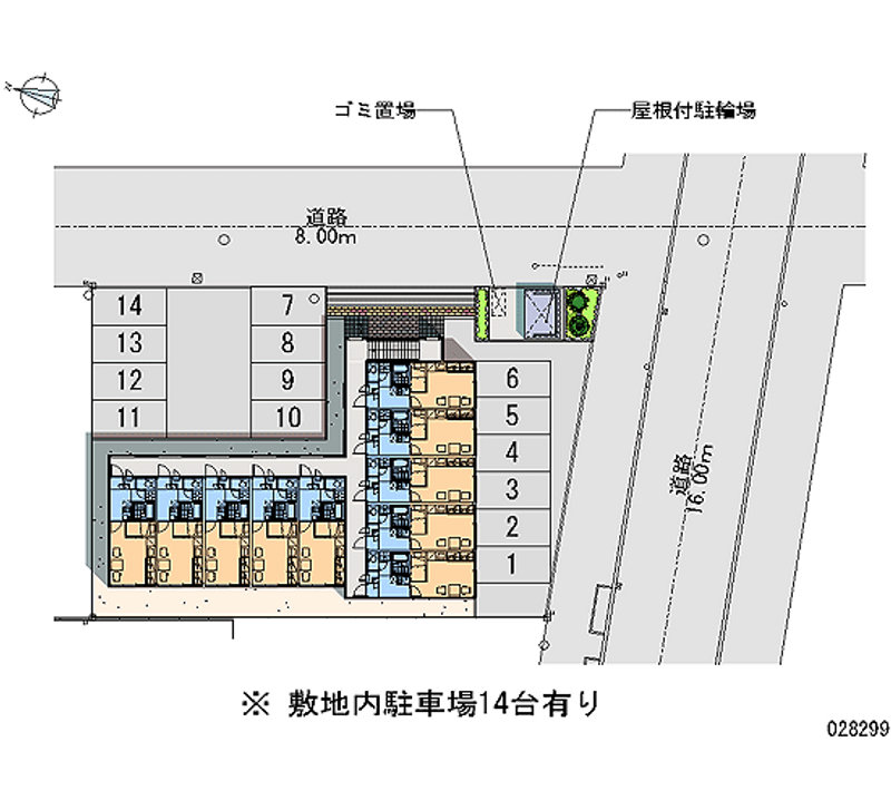 レオパレスさやか 月極駐車場