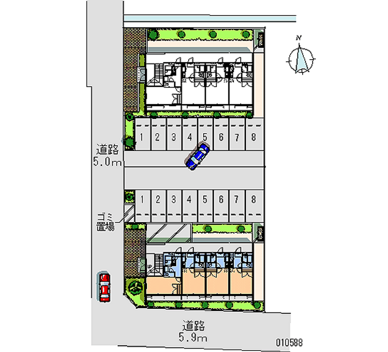 10588 Monthly parking lot