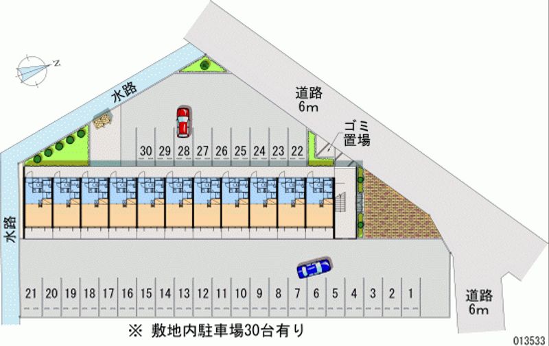 レオパレスプレシオＥ 月極駐車場