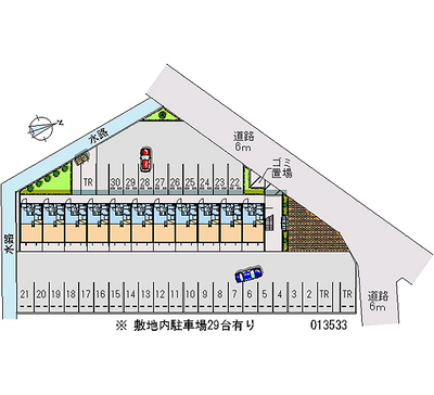 13533 Monthly parking lot