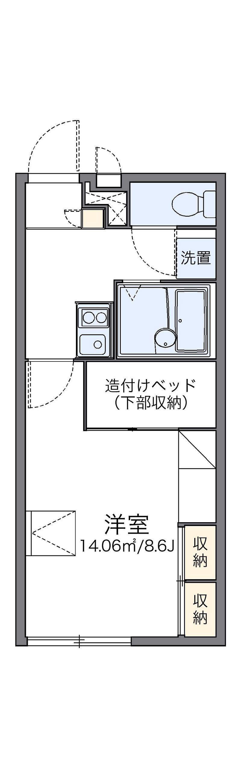 レオパレスアクシオンⅡ 間取図