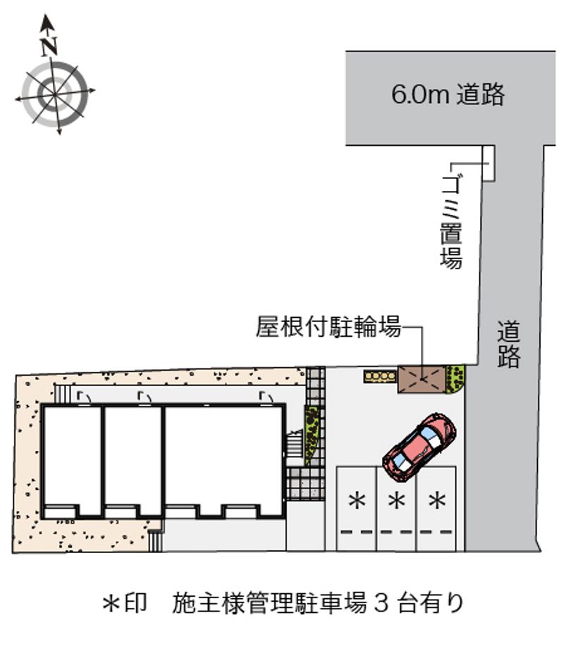 レオネクストコーポ　桑原 配置図